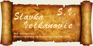 Slavka Velkanović vizit kartica